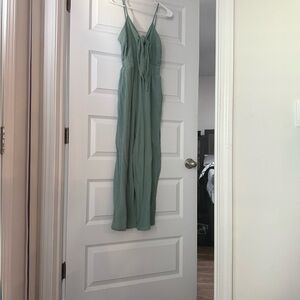 Green Sleeveless Jumpsuit